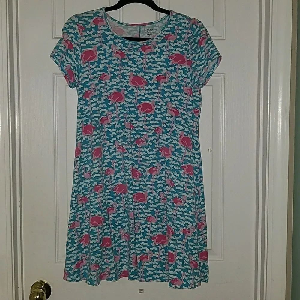 Crown & Ivy flamigo swing dress Sz S NWOT